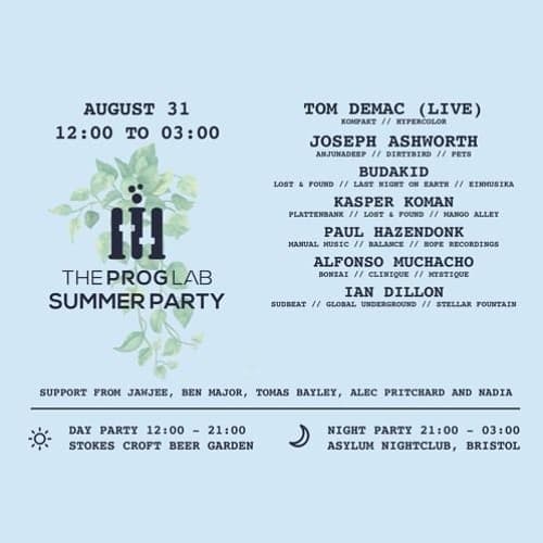 The Prog Lab Presents Alfonso Muchacho August 2019